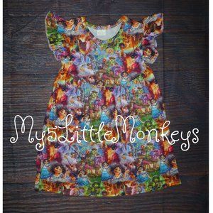 Encanto Mirabel Girls Sleeveless Boutique Dress